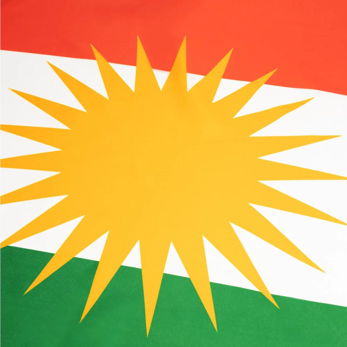 Kurdistan Flagge mit Fransen - Akipa Merch