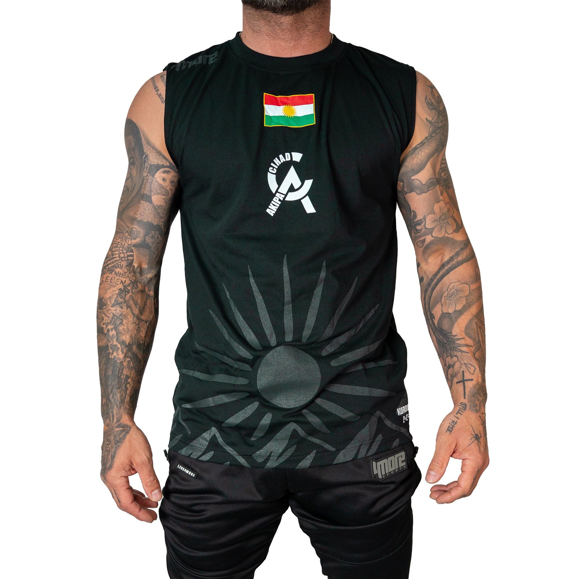 CIHAD AKIPA Kurdistan Tanktop Schwarz - Akipa Merch