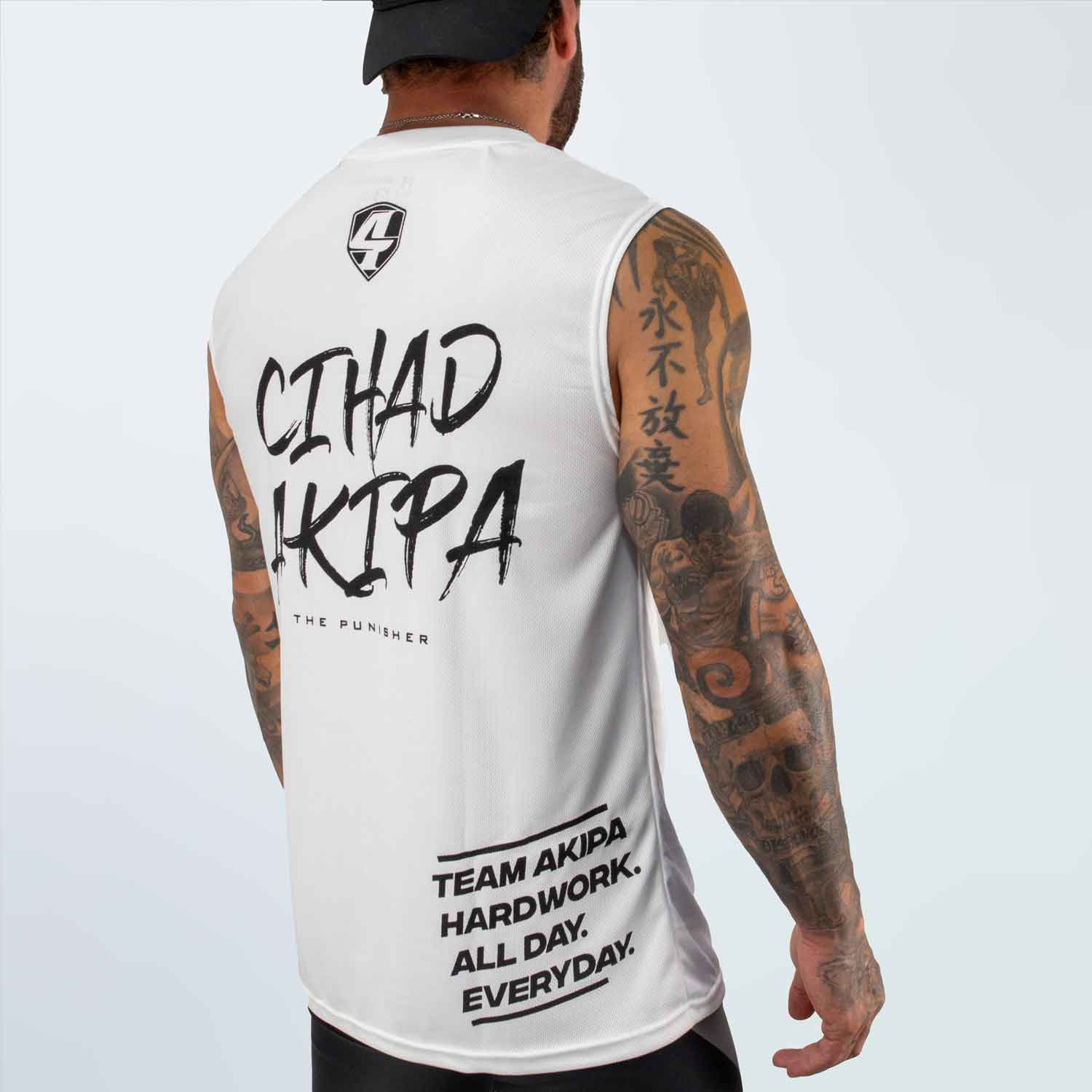 CIHAD AKIPA - Tanktop weiß mit Kurdistan-Flagge